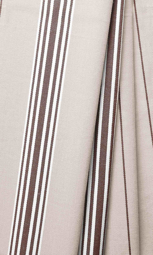 Cotton Home Décor Fabric By the Metre (Brown/ Beige)