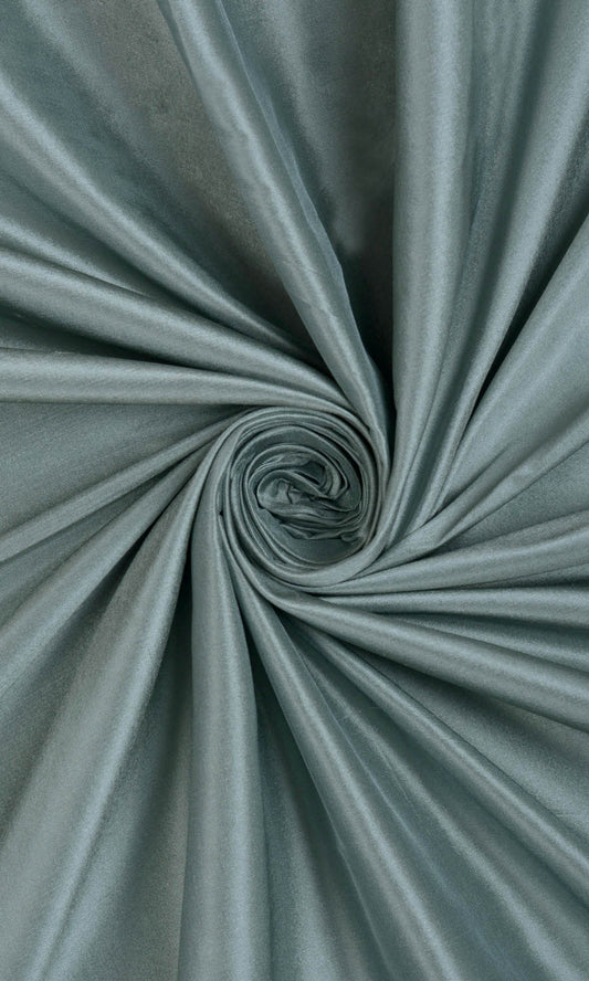 Shantung Silk Home Décor Fabric Sample (Steel Blue/ Grey)