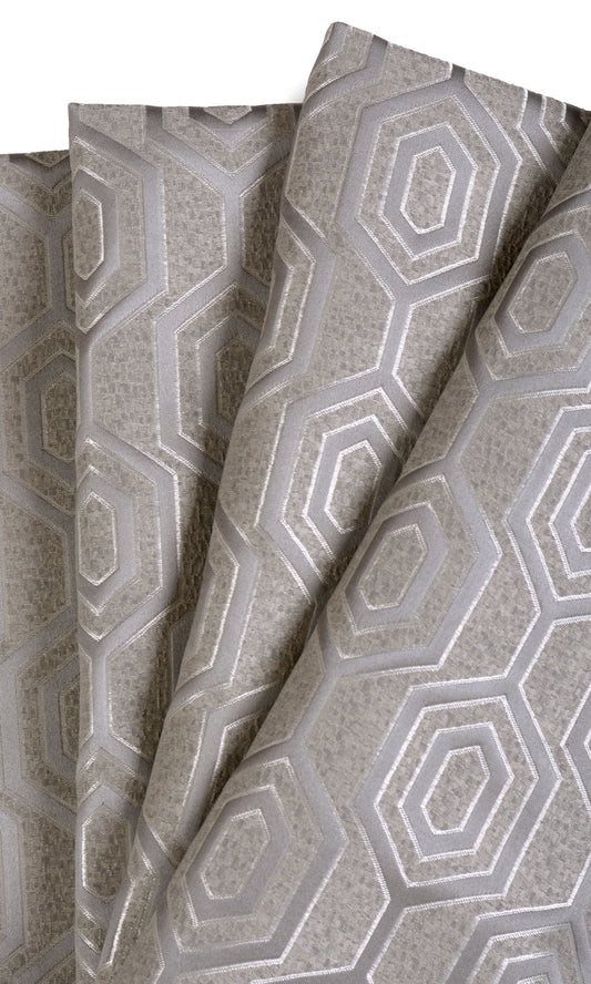 Jacquard Honeycomb Patterned Custom Curtains