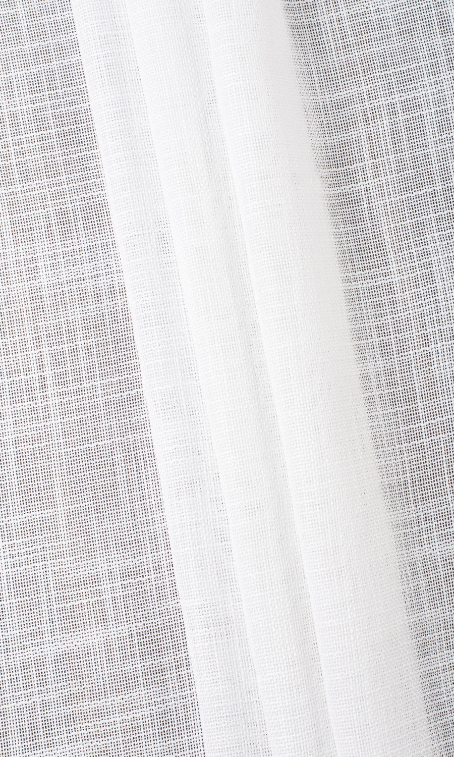 Textured Sheer Fabric Material By the Metre (White)