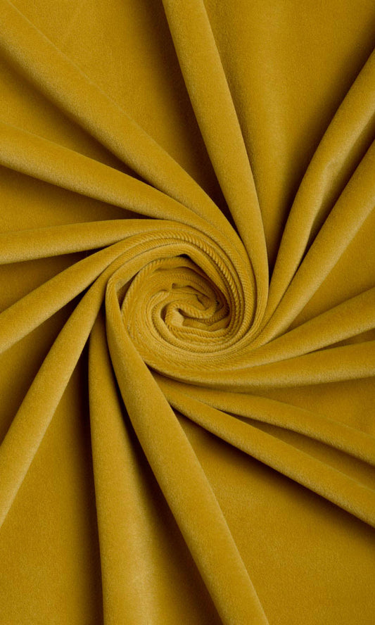 Golden Yellow Color In Velvet Fabric