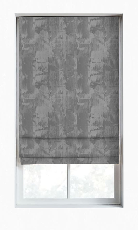 Dimout Striped Drapes (Dove Grey/ Slate)