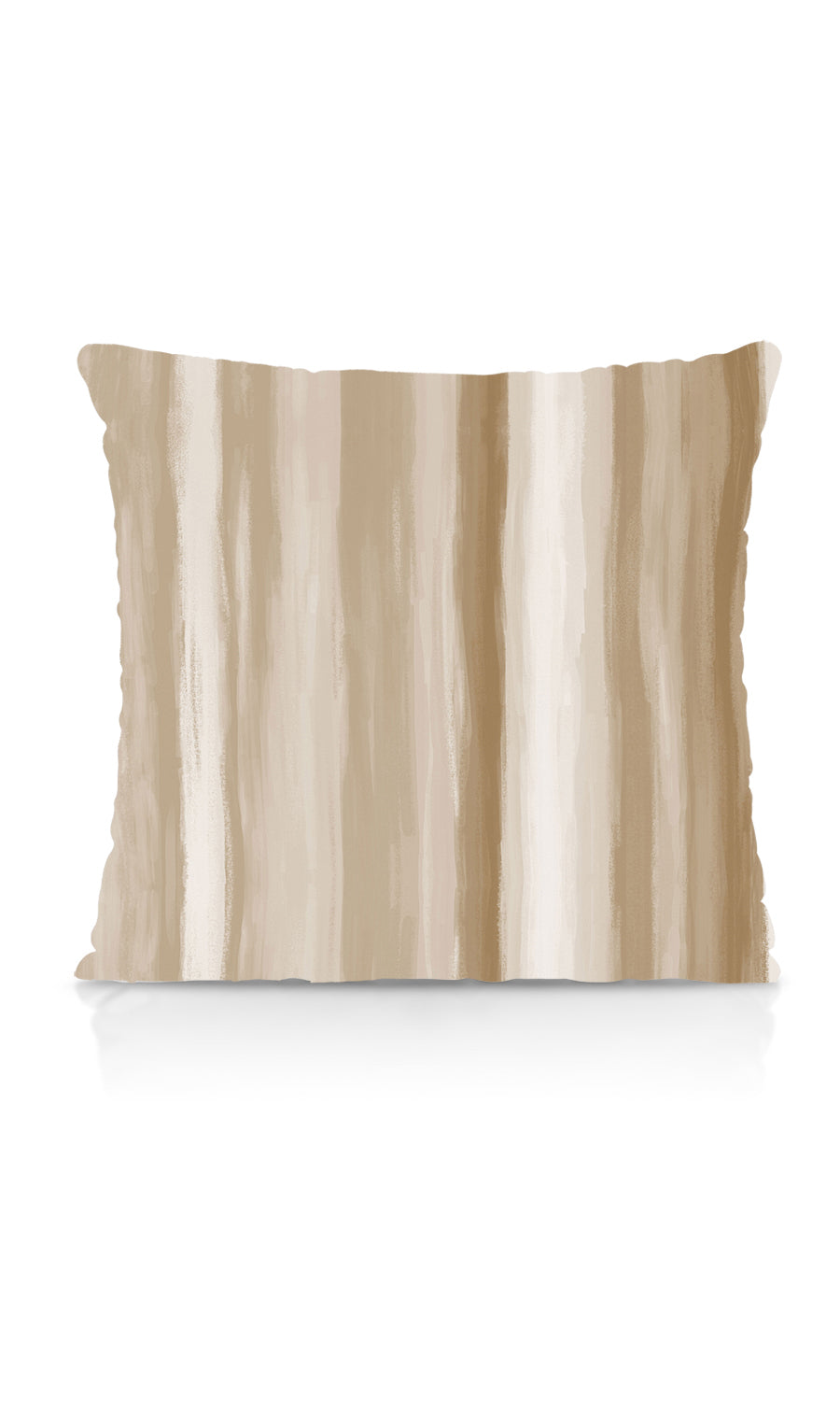 Room Darkening Striped Fabric Material By the Metre (Brown/ Beige)