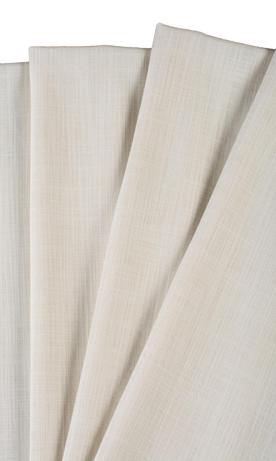 Semi-Sheer Free Fabric Material Sample (Warm Ivory/ Pale Beige)