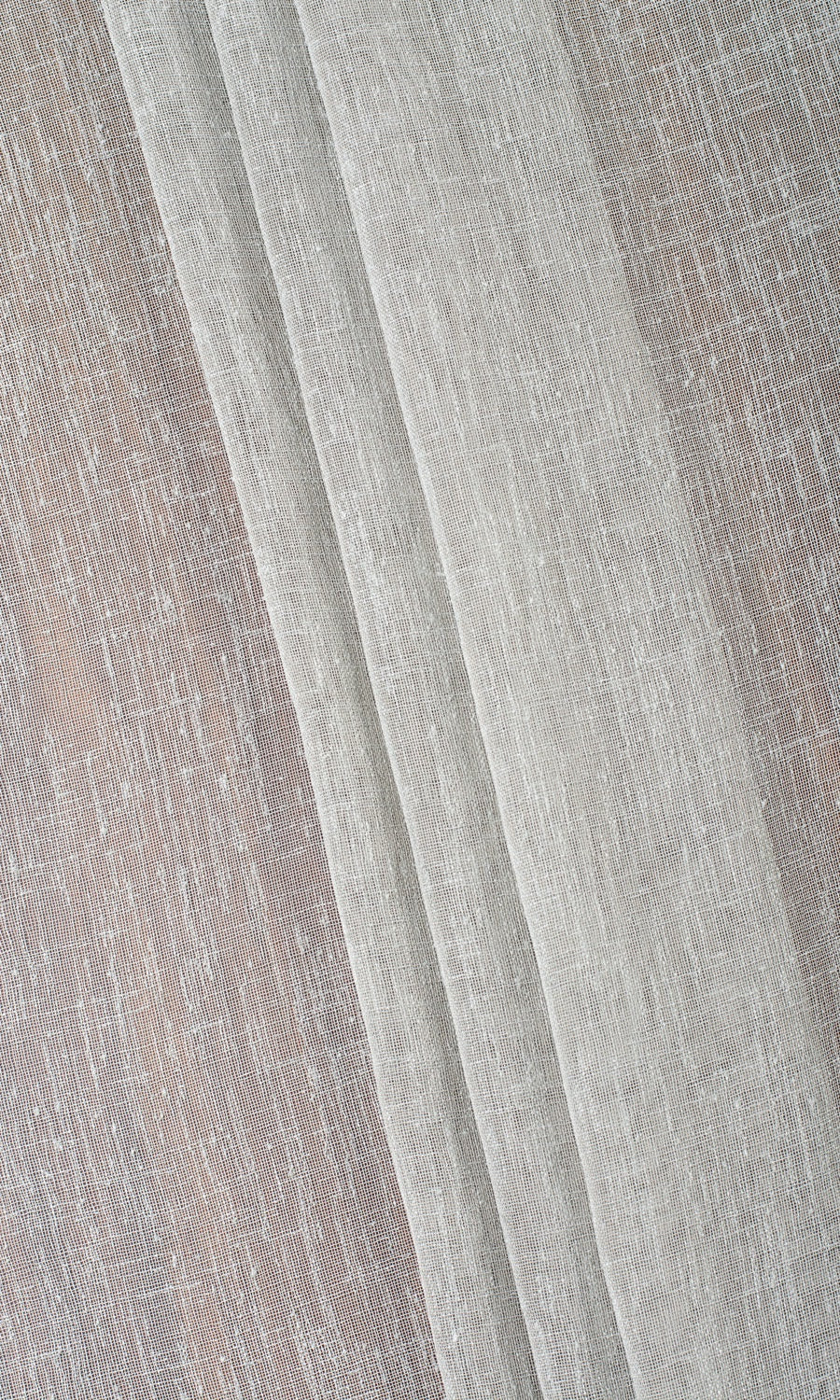Textured Sheer Home Textile Fabric Material Sample (Dove Grey)