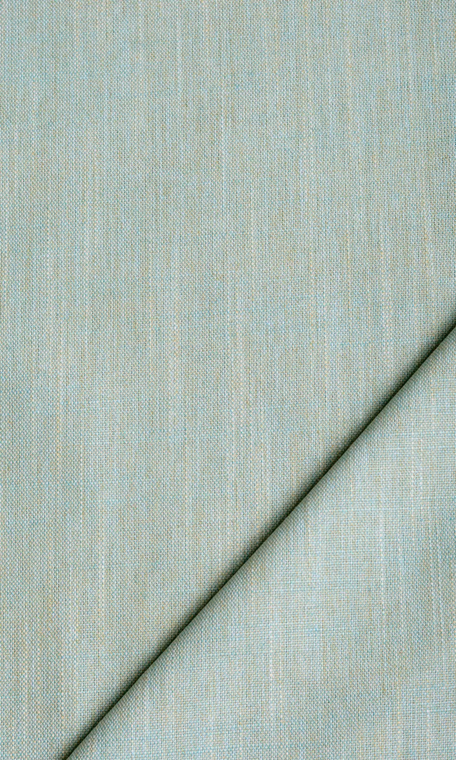 Plain Linen Texture Home Textile Fabric Material By the Metre (Pale Blue/ Green)