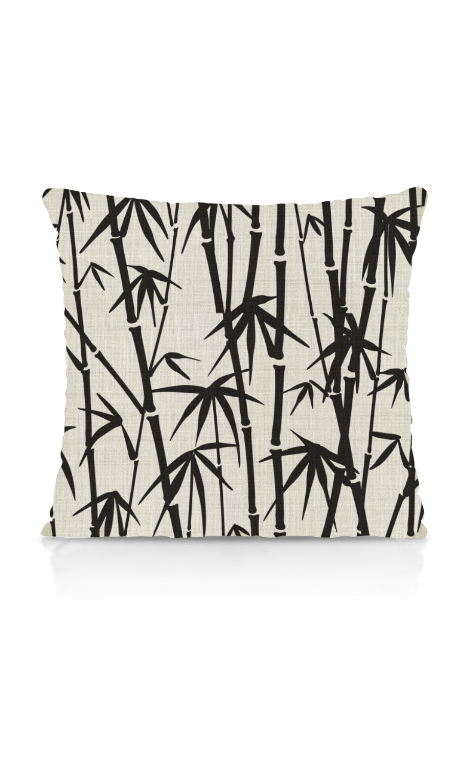 Botanical Printed Home Textile Fabric Material Sample (Black/ Milky White)