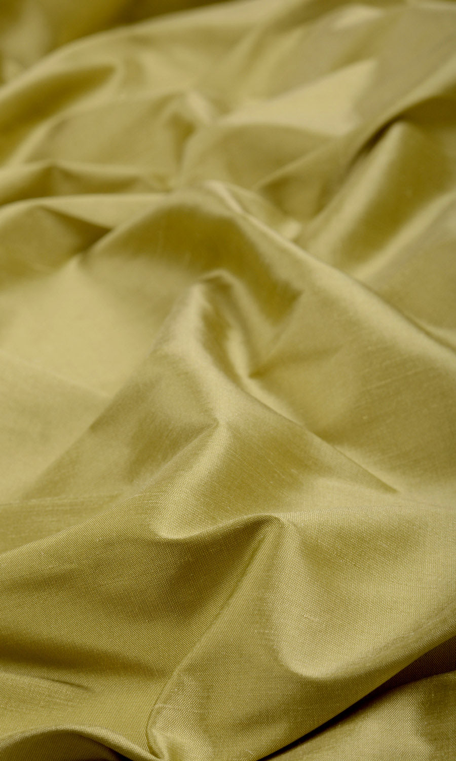 Shantung Silk Fabric Material By the Metre (Warm Green)