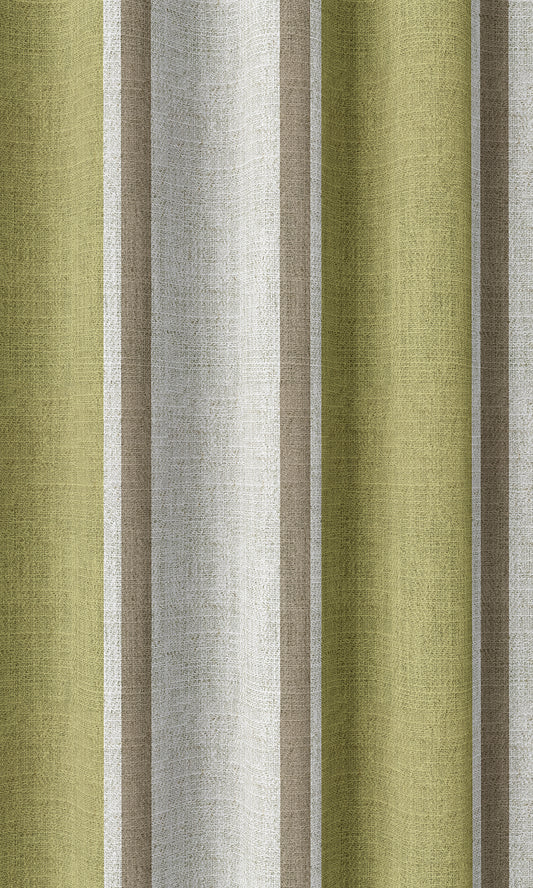 Green & Brown Euro Pleat Window Curtains