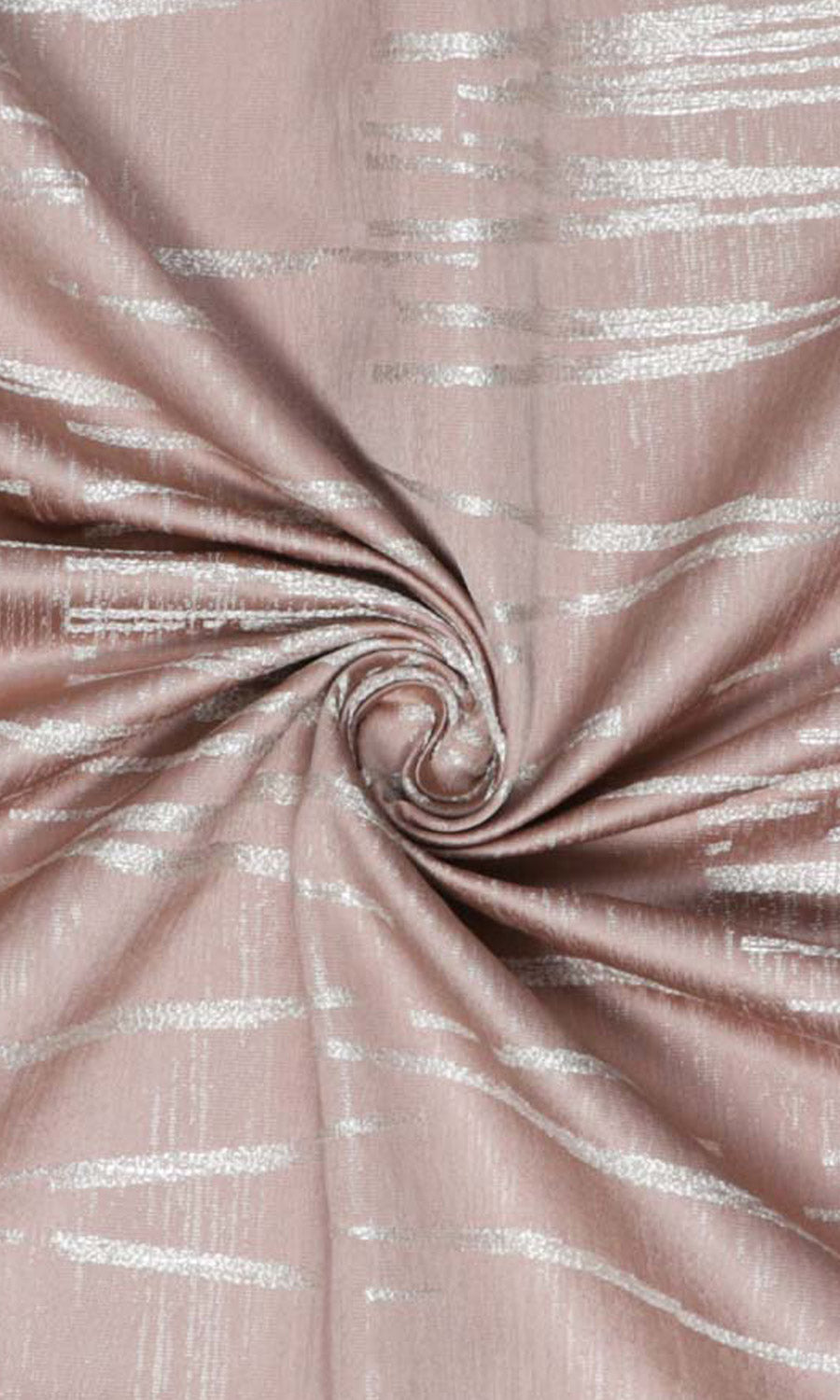 Abstract Patterned Fabric Material By the Metre (Blush Pink)