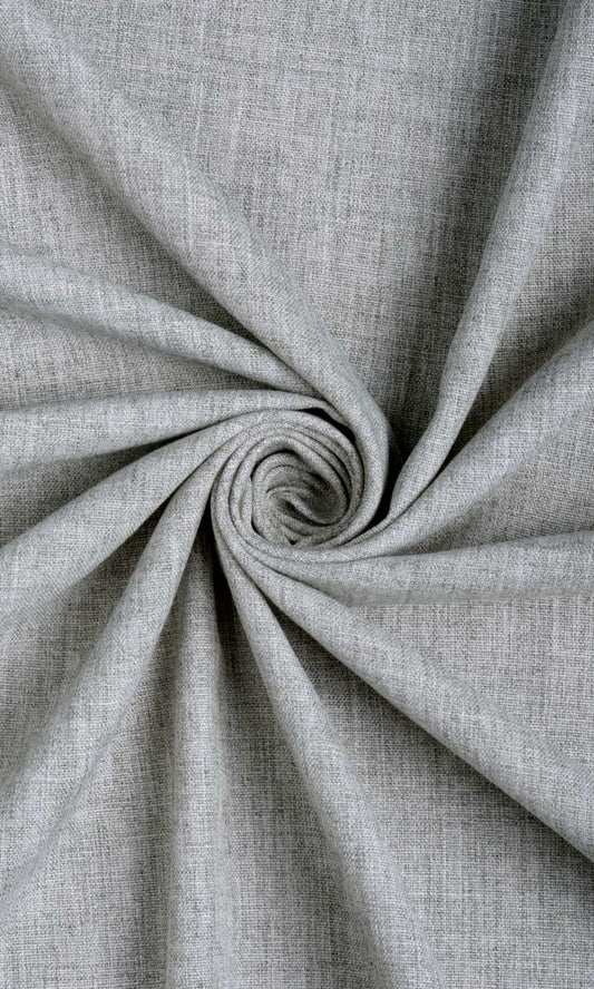 Plain Linen Texture Drapes (Steel Grey)