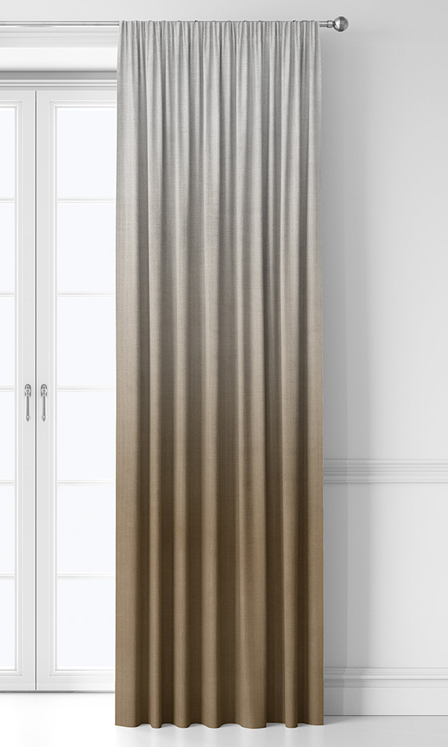 2-Tone Ombre Home Décor Fabric By the Metre (Brown)