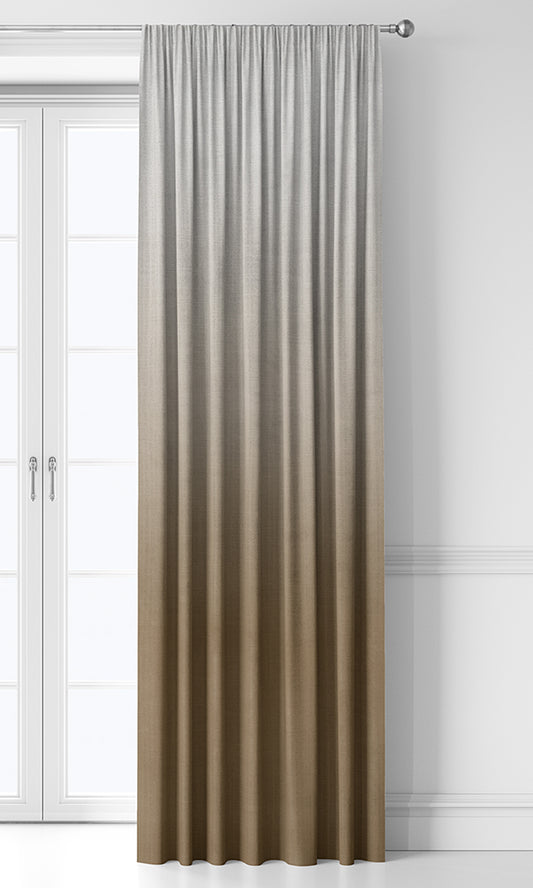 2-Tone Ombre Home Décor Fabric By the Yard (Brown)
