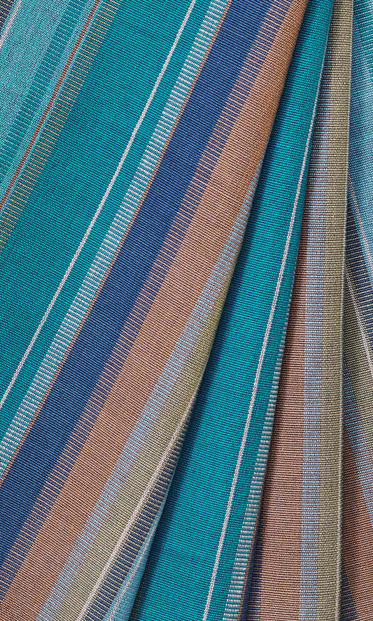 Cotton Curtain Panels (Blue)