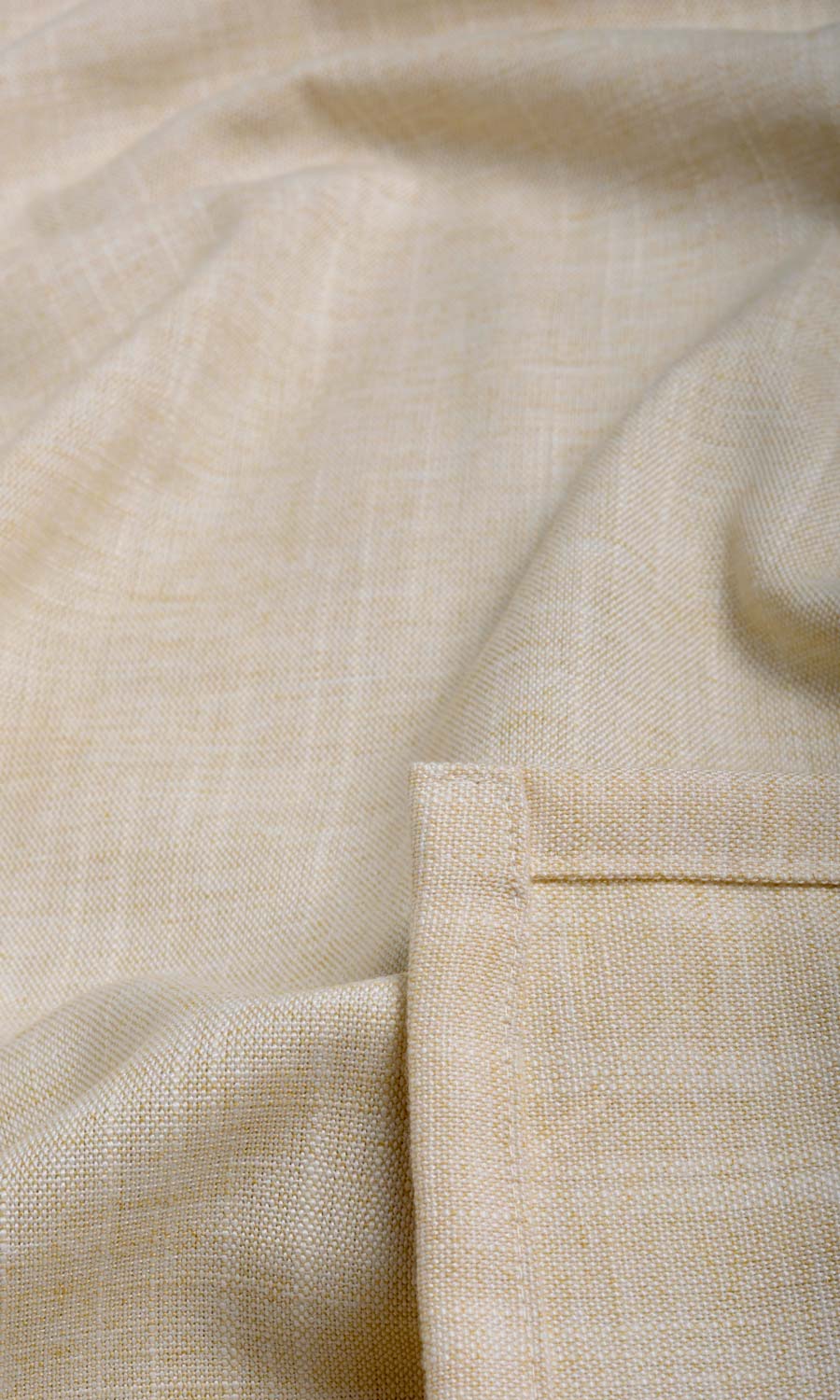Plain Linen Texture Fabric By the Metre for Curtains & Drapes (Pale Beige)