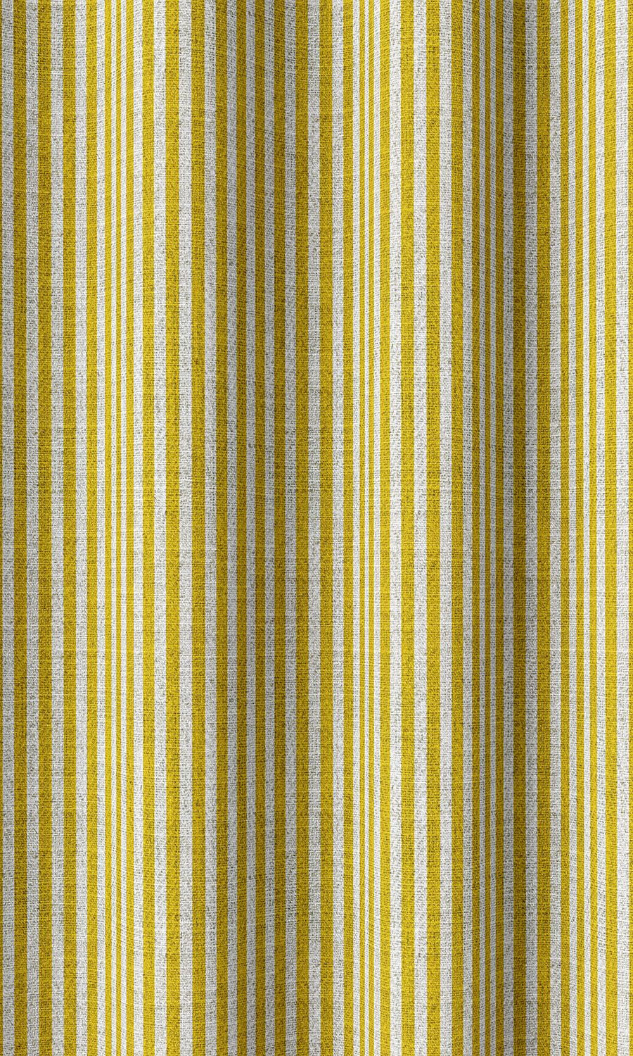 Striped Home Décor Fabric By the Metre (Yellow)