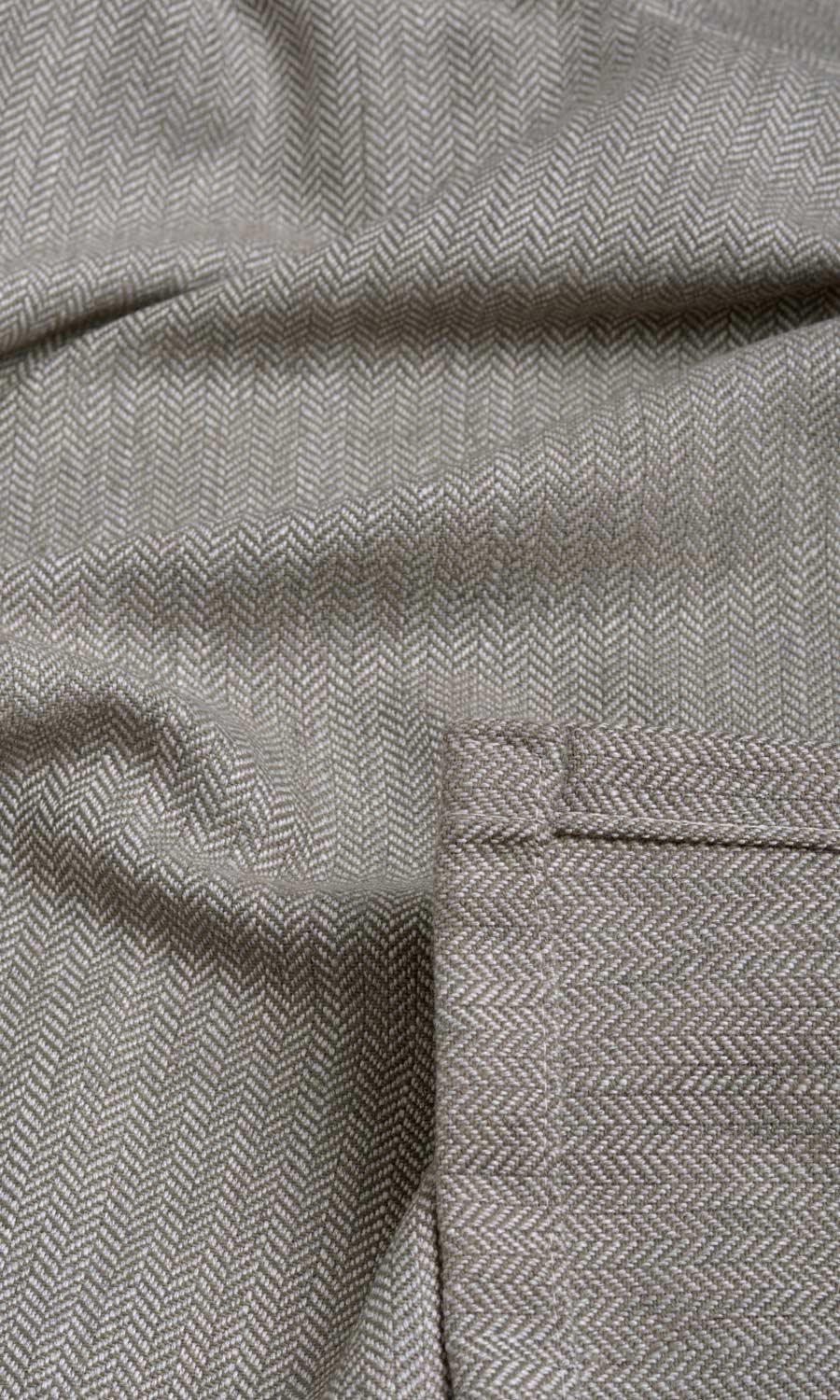Herringbone Textured Window Treatments Fabric By the Metre (Deep Gray)