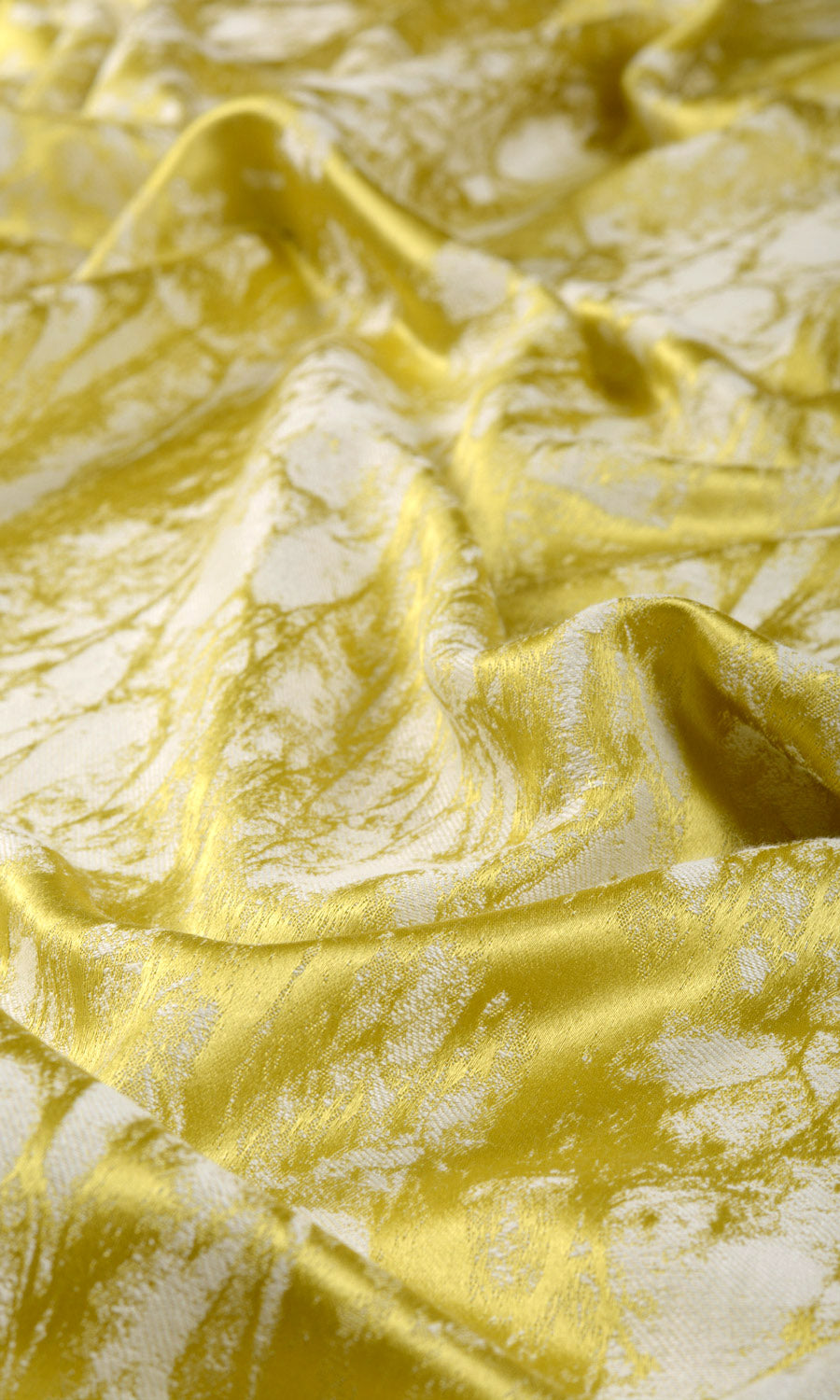 Abstract Print Fabric Sample for Curtains & Drapes (Yellow)
