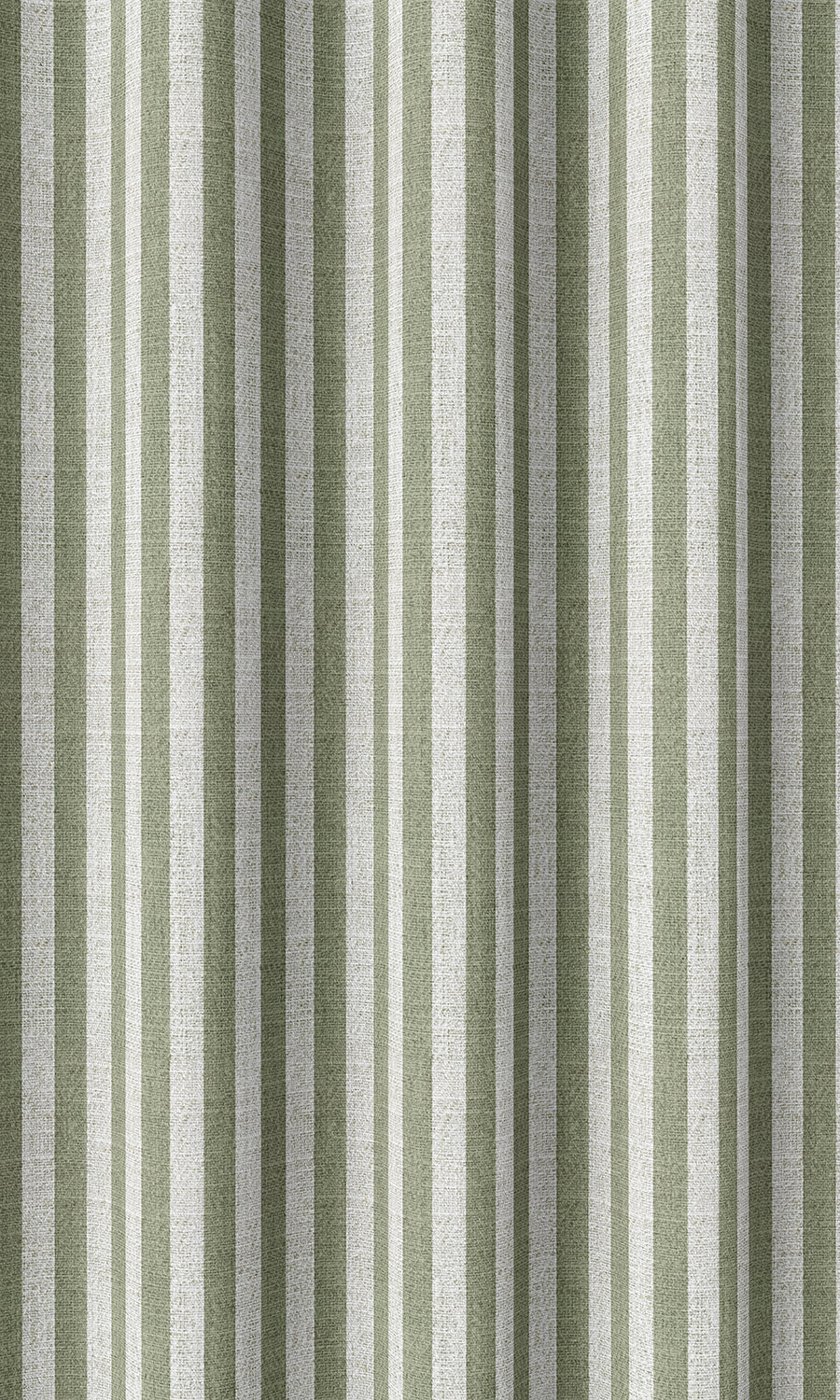Modern Striped Home Décor Fabric Sample (Green/ White)