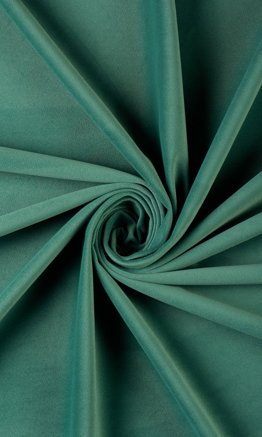 Velvet Curtains (Forest Green)
