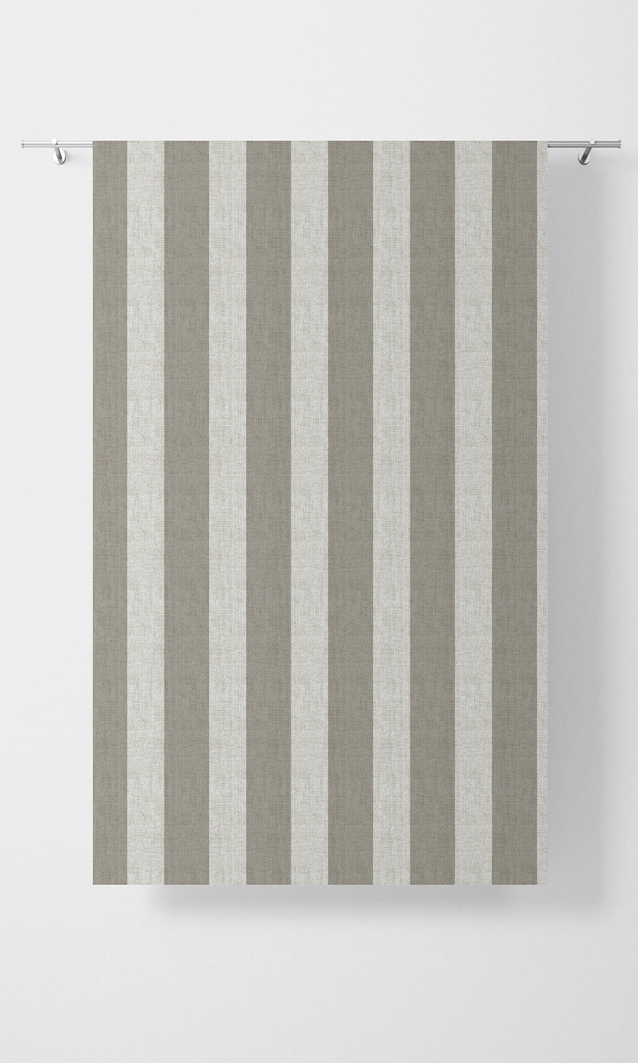 Modern Striped Print Home Textile Fabric Material Sample (Grey/ White)