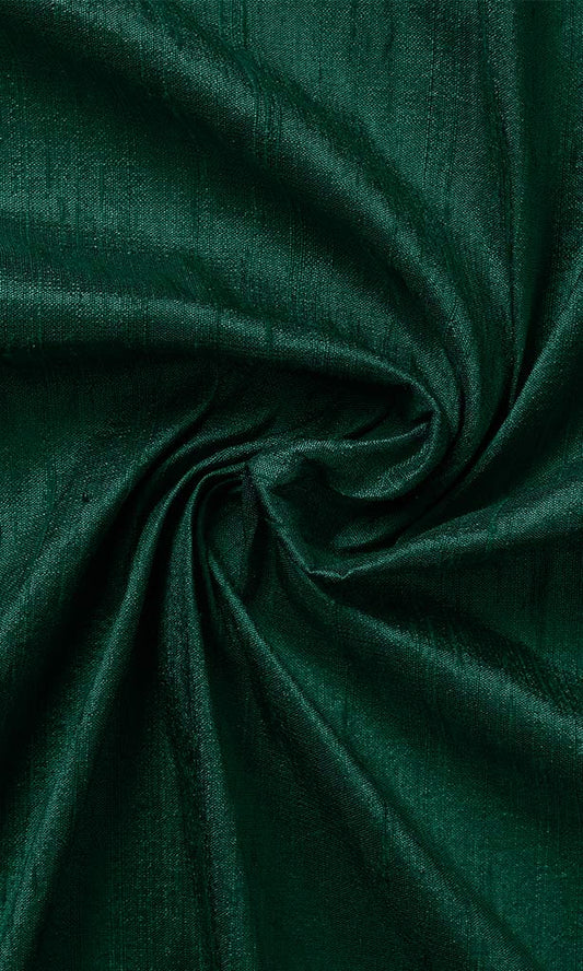 Pure Silk Curtain Panels (Hunter Green)
