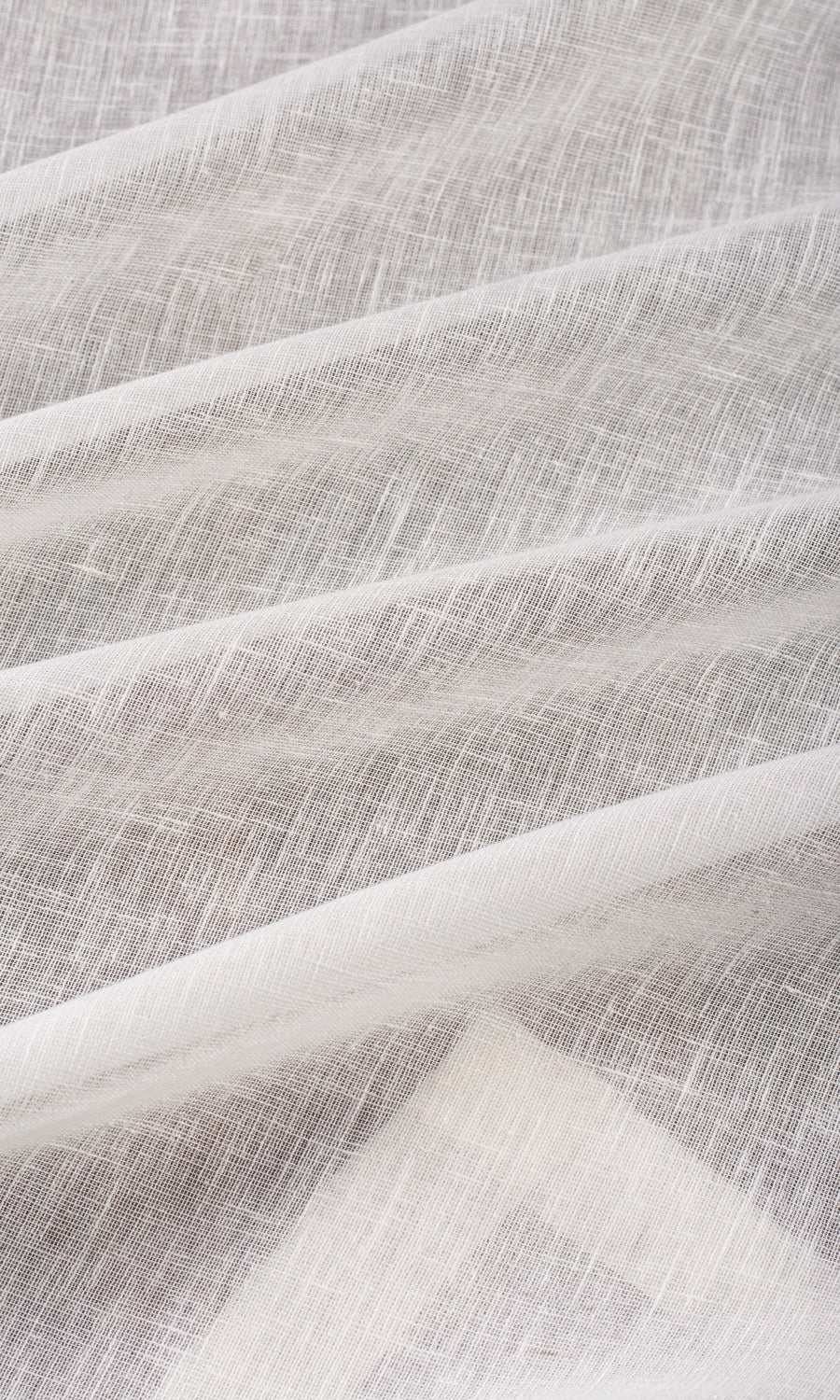 Plain Sheer Fabric Sample for Curtains & Drapes (Cream/ Off-White)
