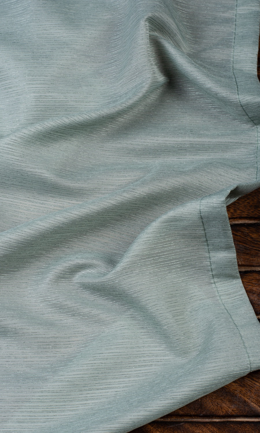 Striped Sheer Home Textile Fabric Material By the Metre (Sea Green)