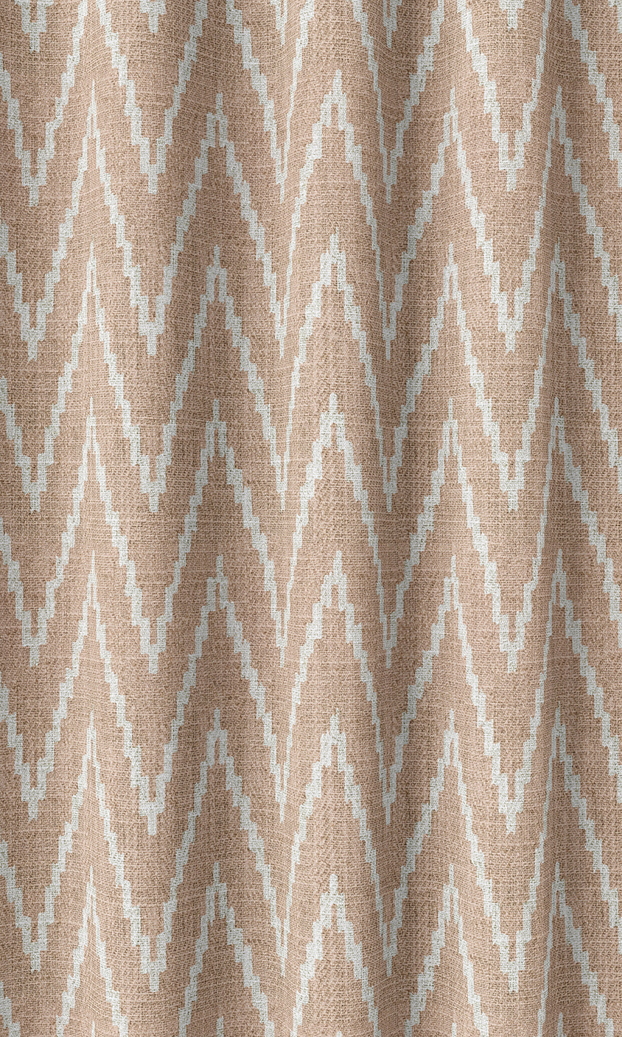 Chevron Print Home Décor Fabric Sample (Blush Pink/ White)