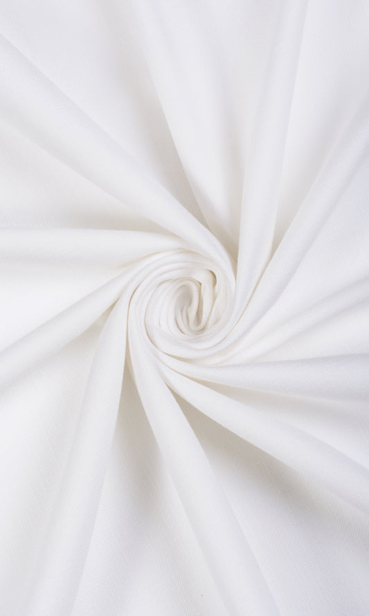Solid Textured Curtain Panels (White)