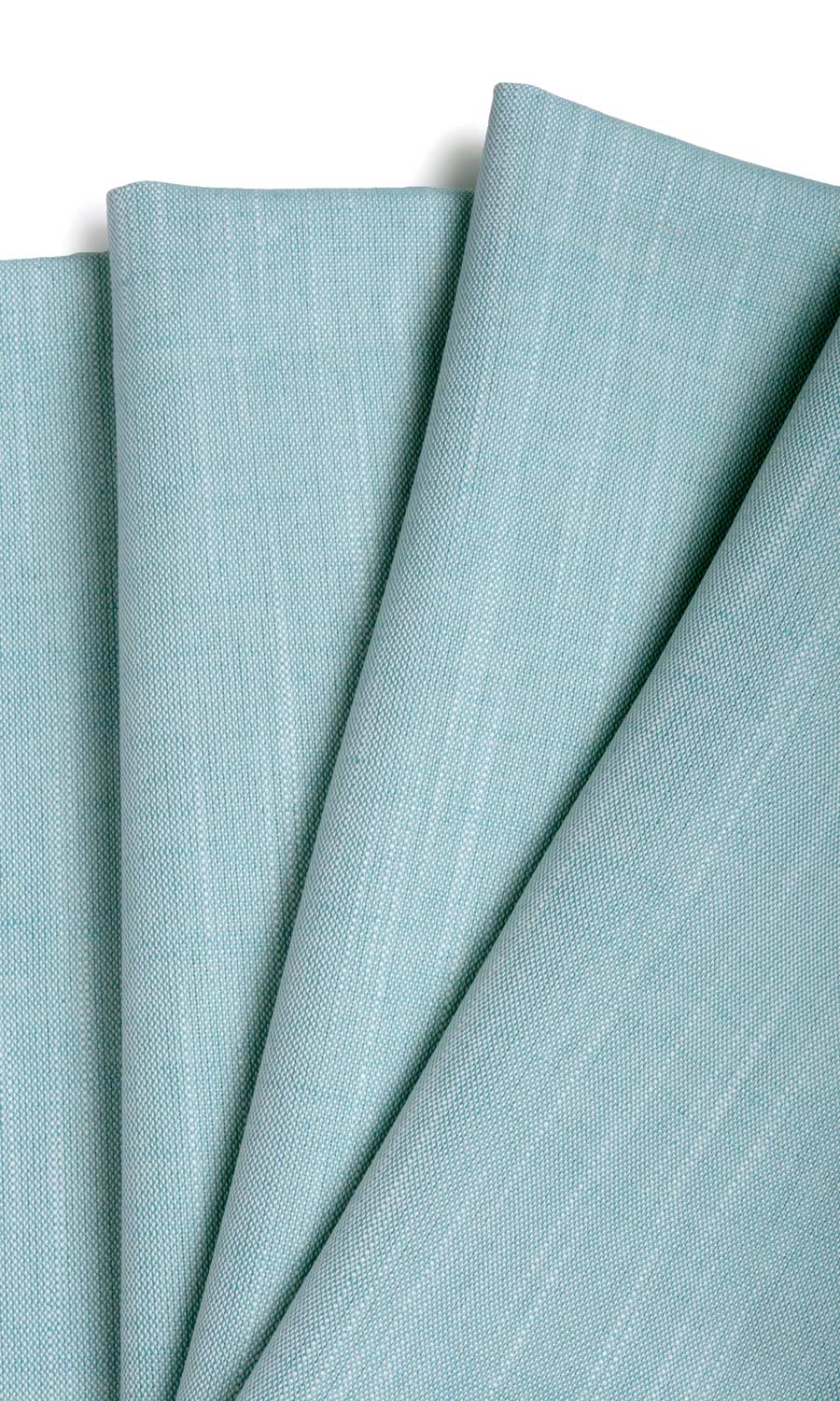 Linen Texture Window Treatments Fabric By the Metre (Sky Blue)