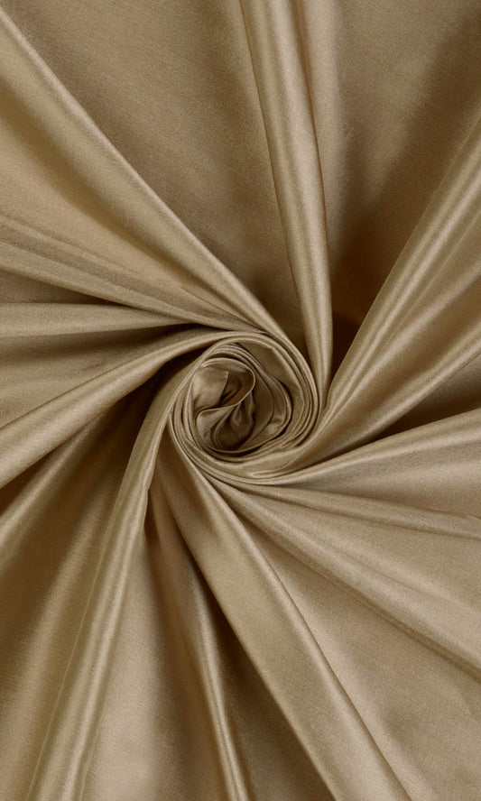 Shantung Silk Curtain Panels (Brown)