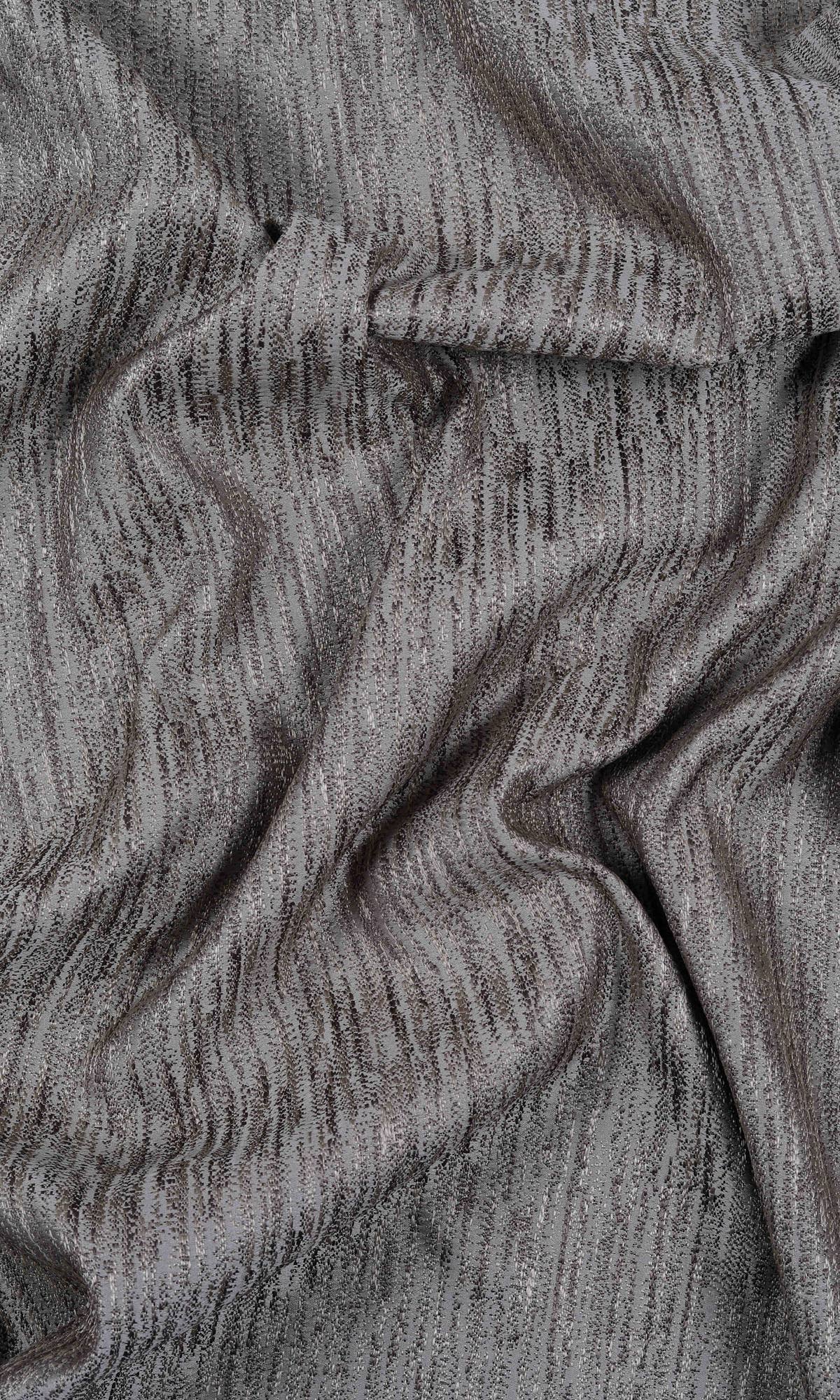 Silk-Blend Window Treatments Fabric By the Metre (Fog Grey)