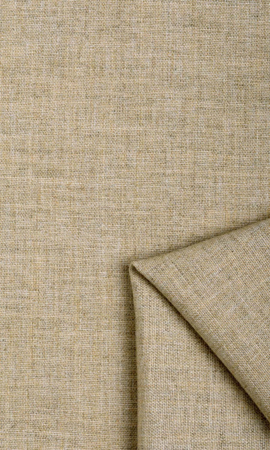 Linen Texture Fabric Material By the Metre (Taupe/ Brown)