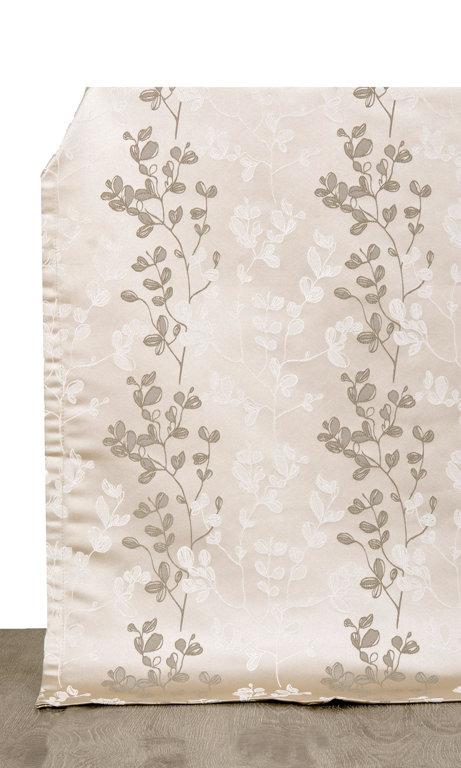 Floral Window Treatments Fabric By the Metre (Beige/ Brown)