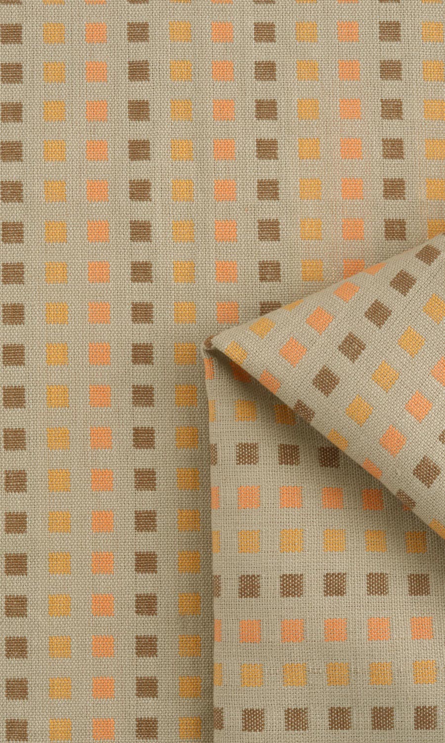 Cotton Free Fabric Material Sample (Beige/ Grey)
