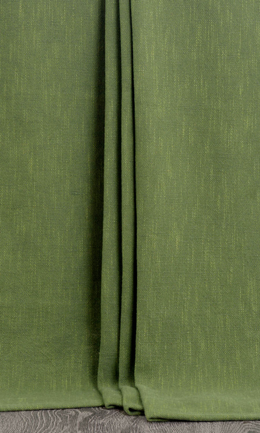 Plain Cotton Window Treatments Fabric Sample (Green)