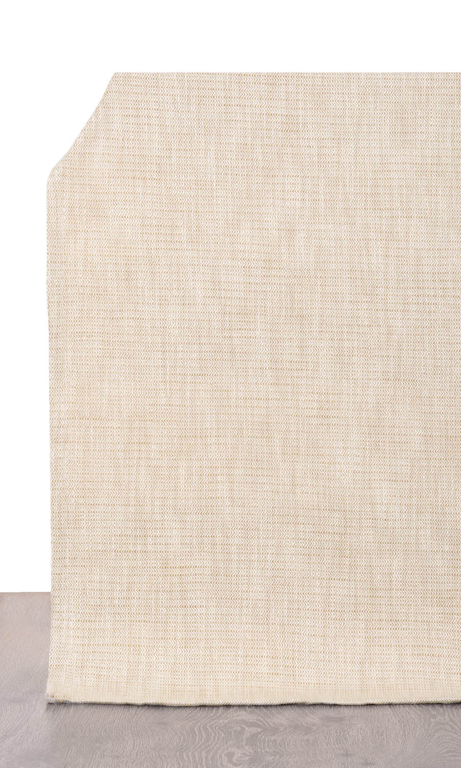 Textured Home Textile Fabric Material Sample (Sepia Beige/ Off White)