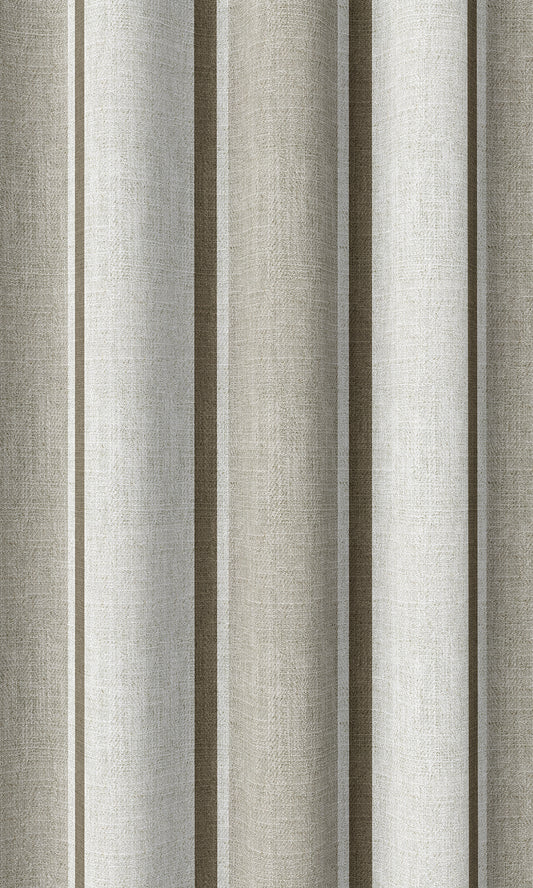 Modern Striped Print Drapes (Beige/ Brown)