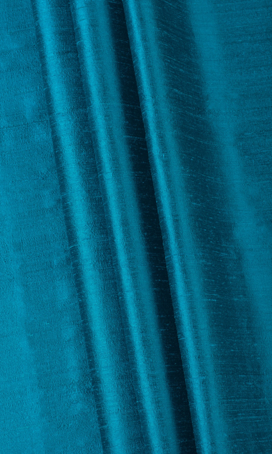 Dupioni Silk Home Textile Fabric Material By the Metre (Teal Blue)
