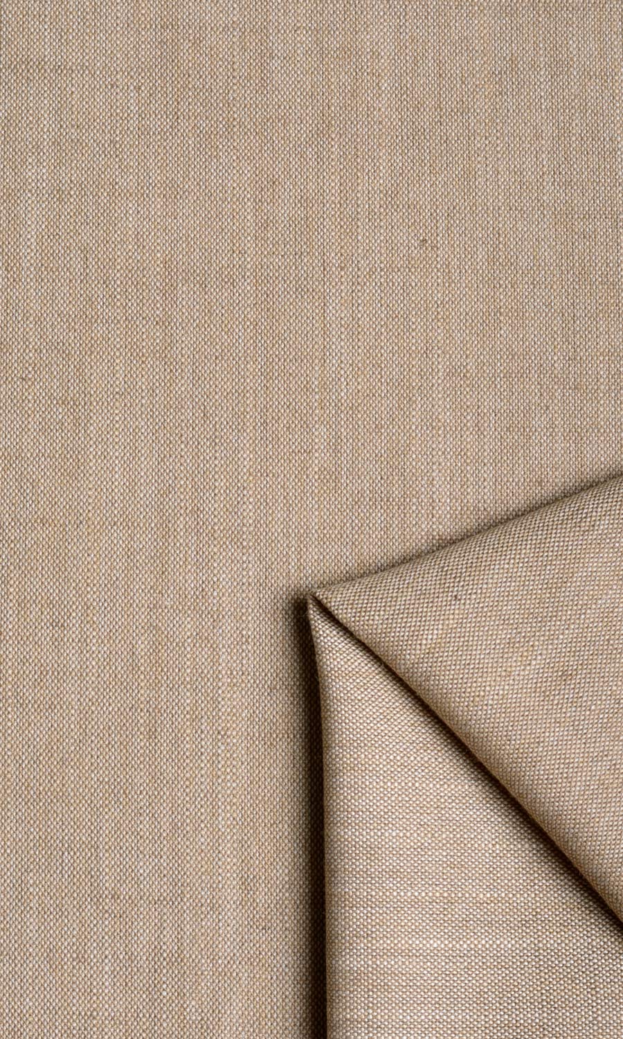 Plain Linen Texture Fabric Material By the Metre (Cinnamon Brown)