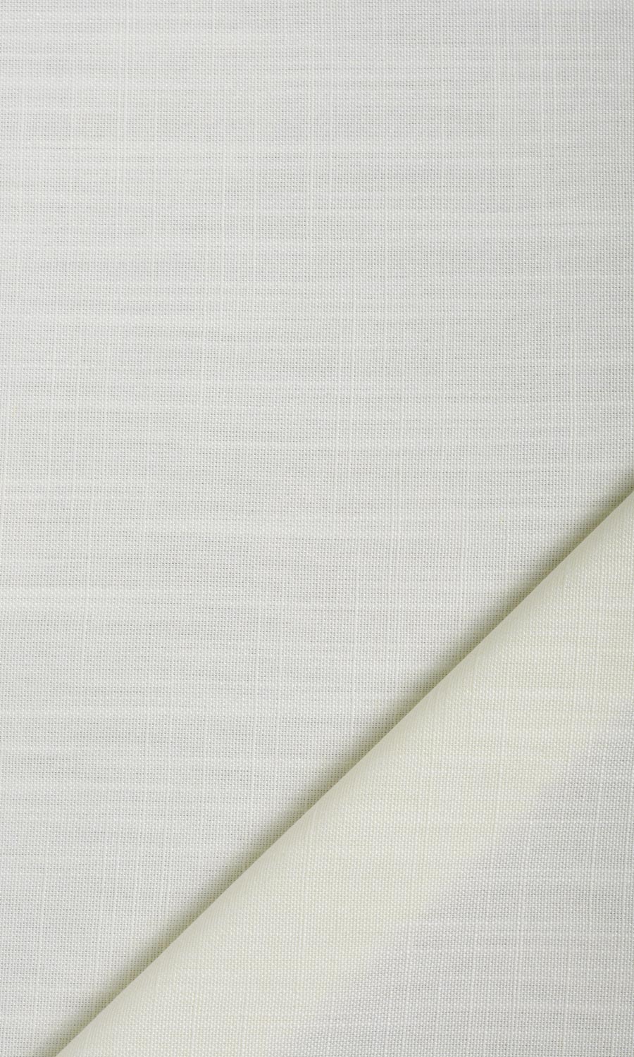 Plain Linen Texture Fabric Material By the Metre (White)