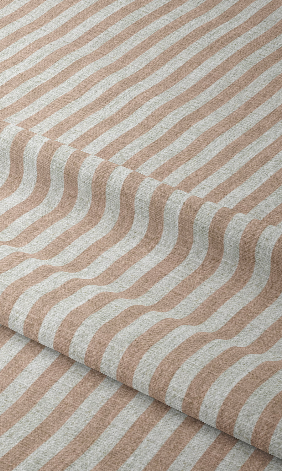 Modern Striped Print Window Treatments Fabric By the Metre (Pink/ White)