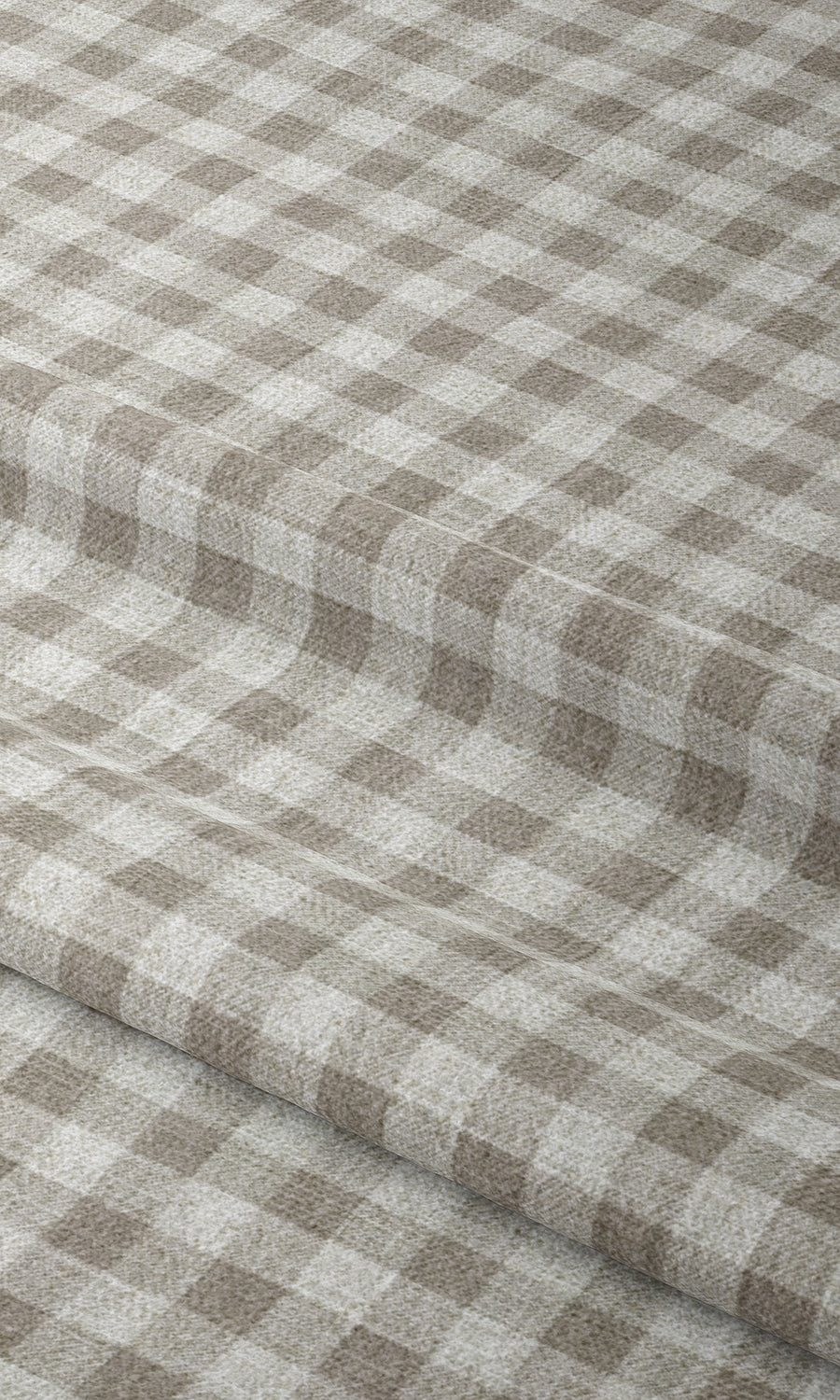 Check Patterned Window Treatments Fabric Sample (Grey/ White)