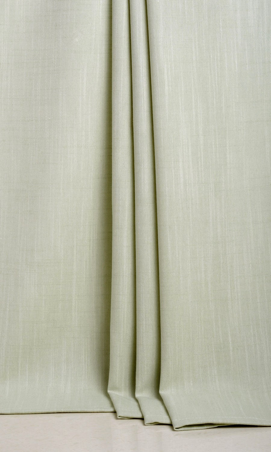 Plain Linen Texture Window Treatments Fabric By the Metre (Mint Green)
