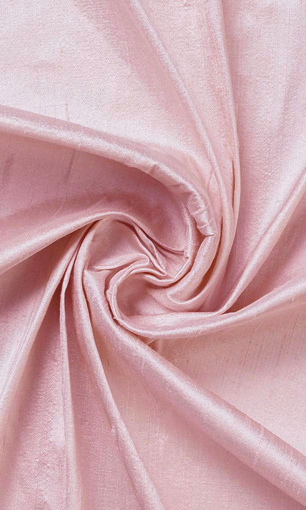 Dupioni Silk Home Décor Fabric By the Metre (Pink)