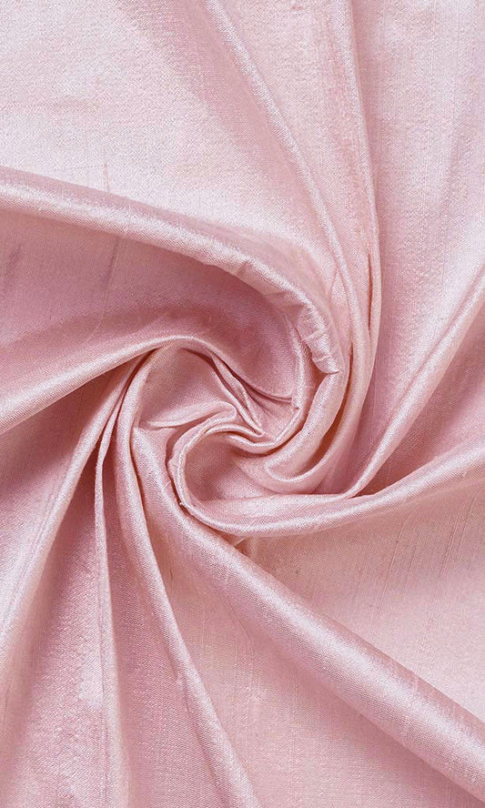 Dupioni Silk Home Décor Fabric By the Metre (Pink)
