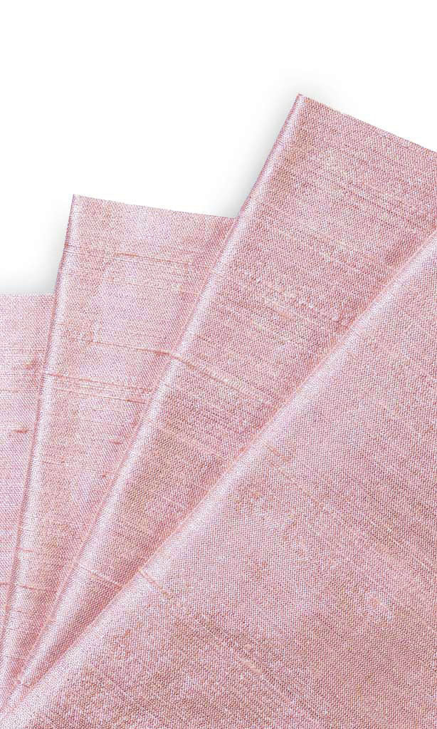 Dupioni Silk Window Treatments Fabric Sample (Pink)