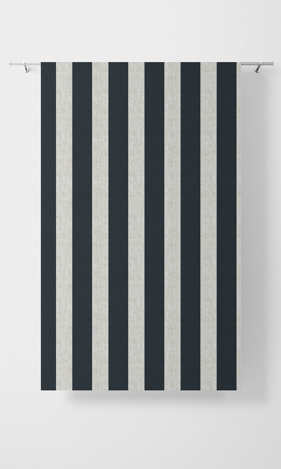 Striped Print Home Textile Fabric Material Sample (Blue/ White)