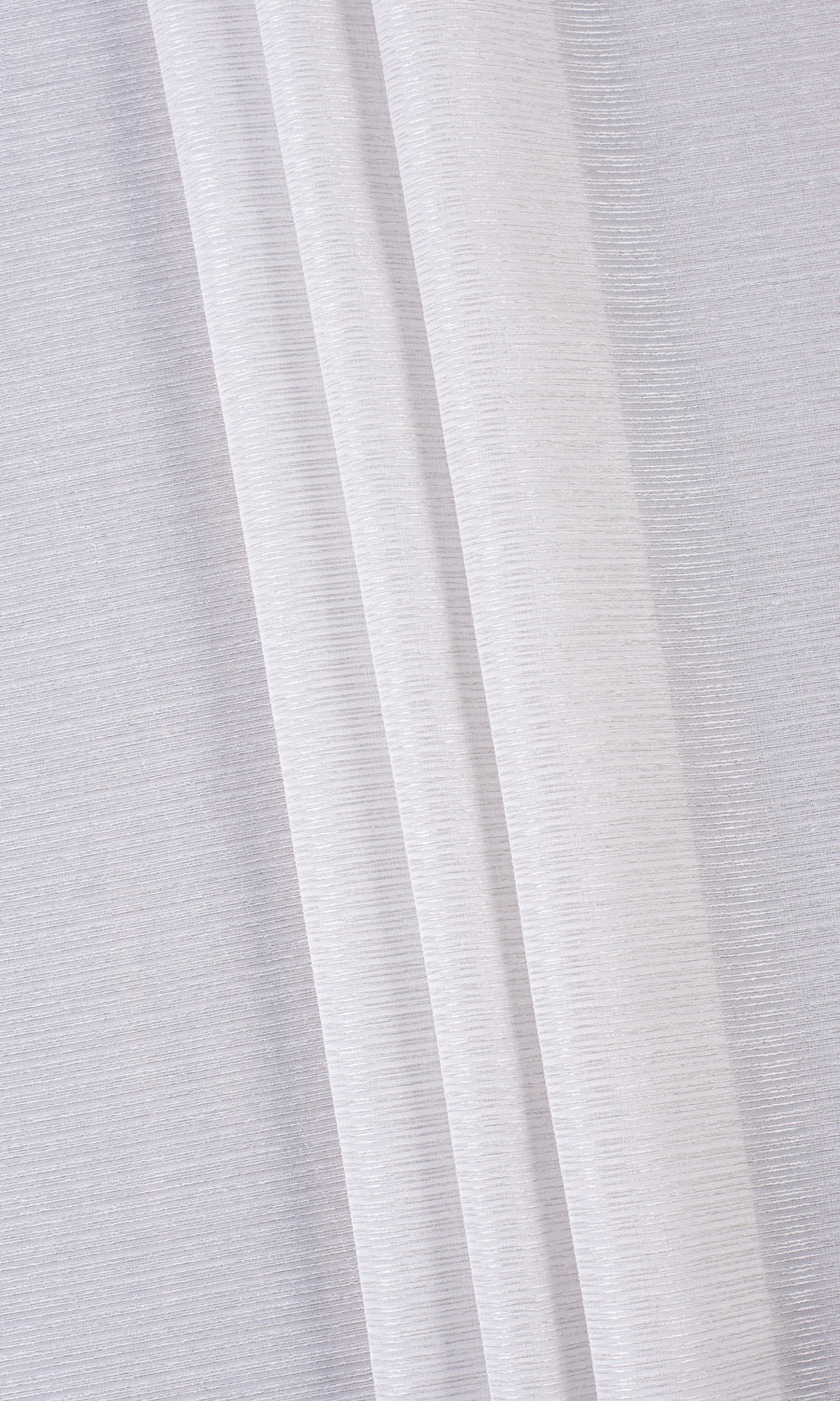 Striped Semi-Sheer Home Textile Fabric Material By the Metre (Silver Grey)